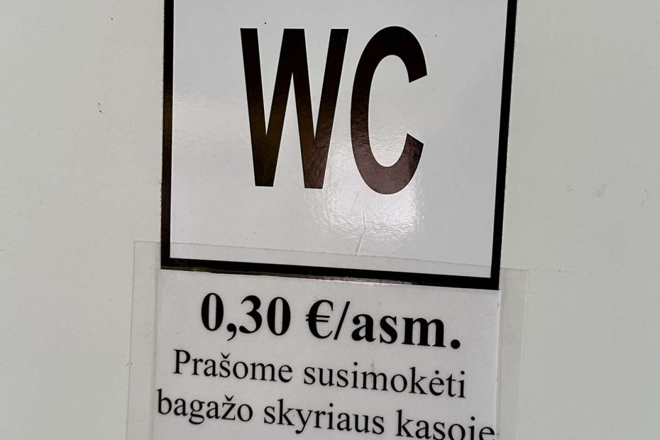 Kodėl Anykščių miesto autobusų stotyje tualeto paslauga tokia brangi?