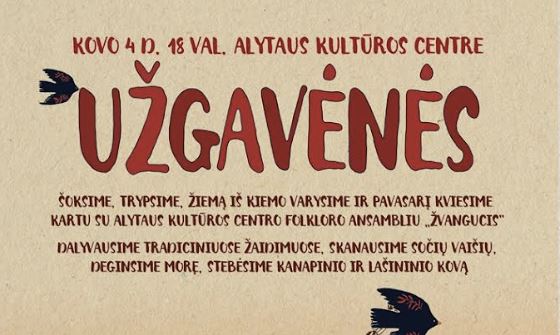Kovo 4 d. į Užgavėnes kviečia Alytaus kultūros centras