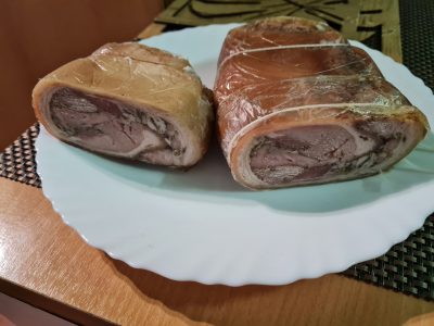 Naminis kiaulienos karkos vyniotinis