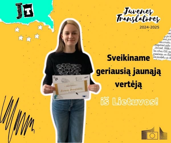 Geriausia ES jaunoji vertėja iš Lietuvos – Mažeikių gimnazistė