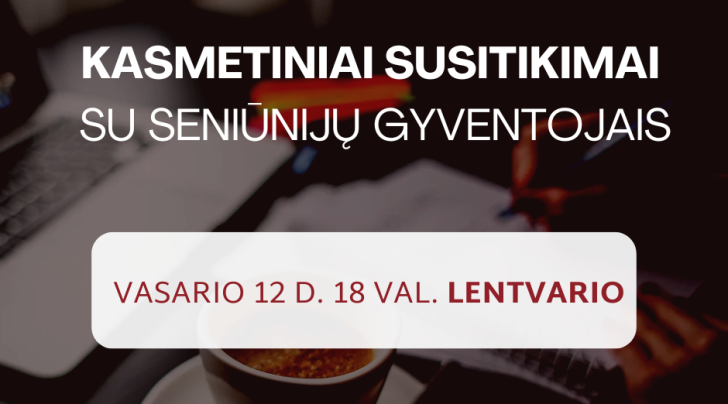 Lentvaryje vyks susitikimas su gyventojais