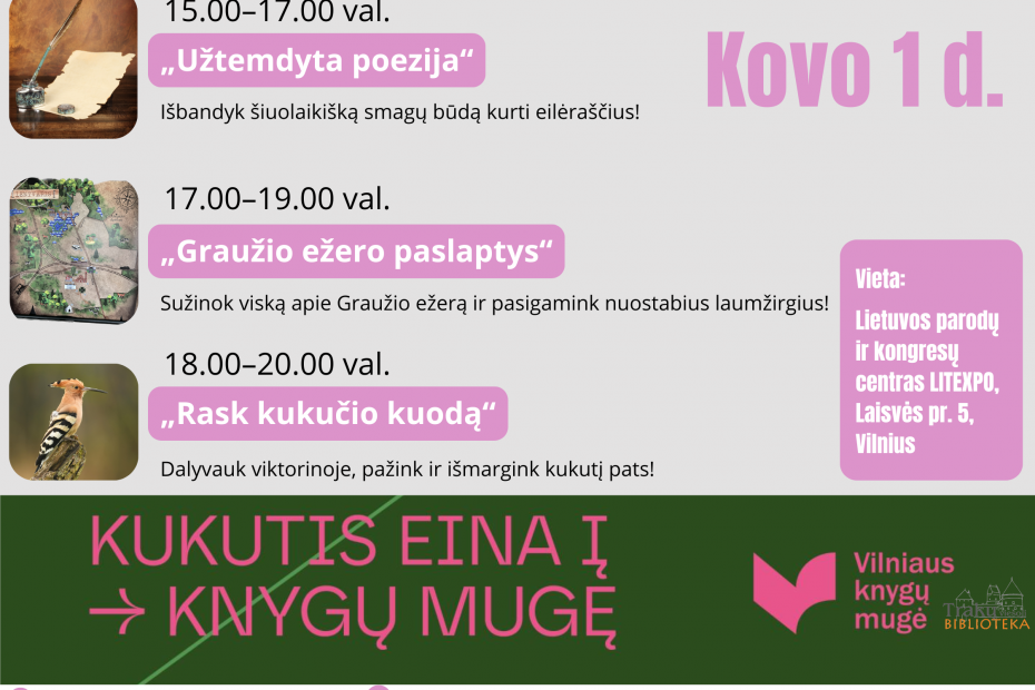 Trakų viešoji biblioteka laukia Jūsų Vilniaus knygų mugėje