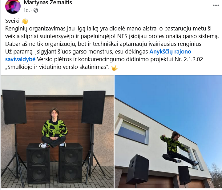 Laimas Fergizas: „Tai geras ir užkrečiantis pavyzdys seserims Mačytėms”