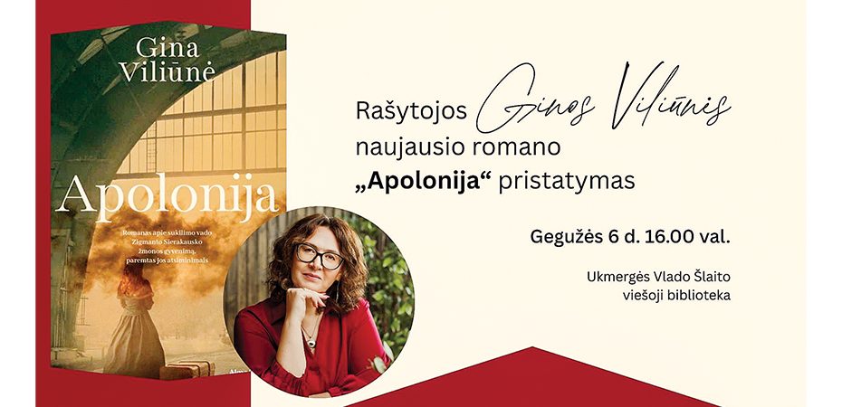 Kviečia į susitikimą su romano autore