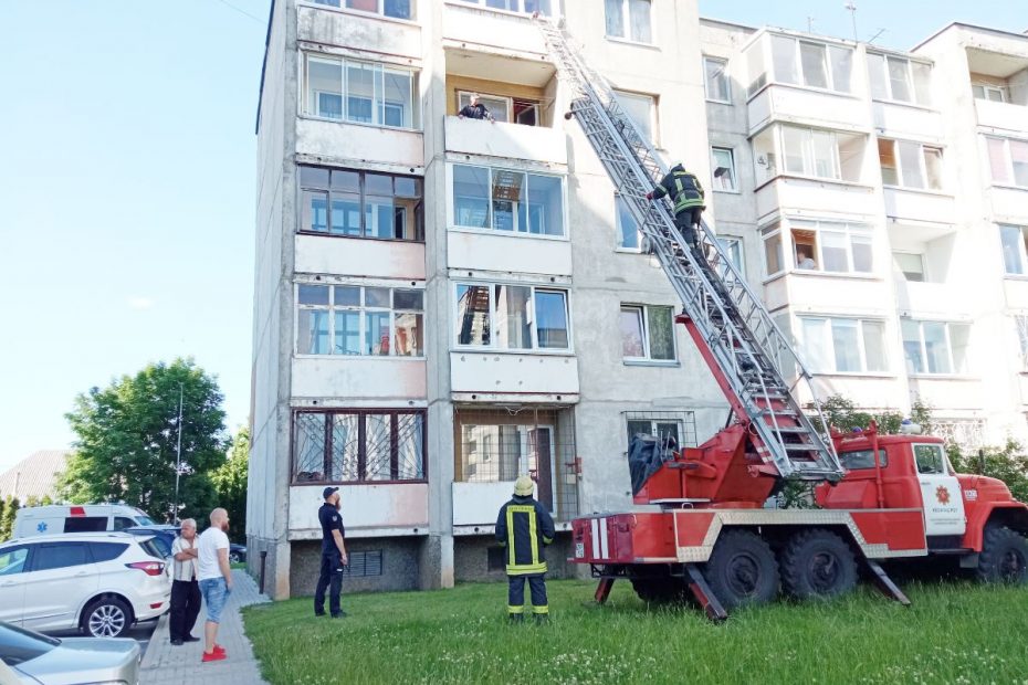 Pas ligonę pateko pro balkoną