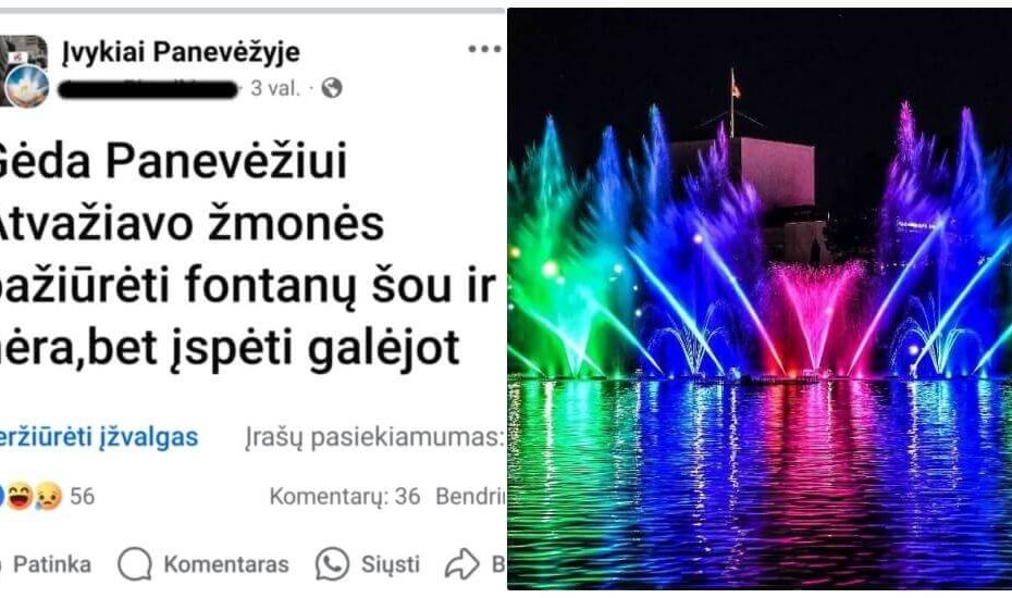 Panevėžio Senvagės fontano veikla stringa
