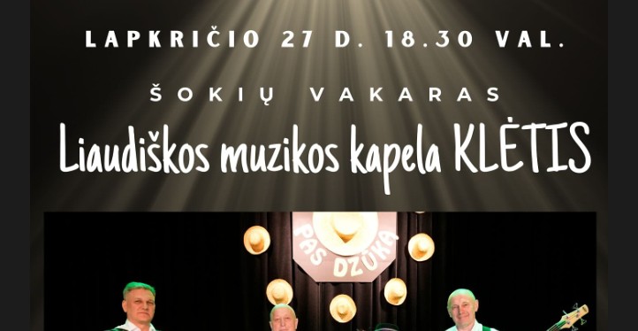 Lapkričio 27 d. Balbieriškis kviečia į šokius