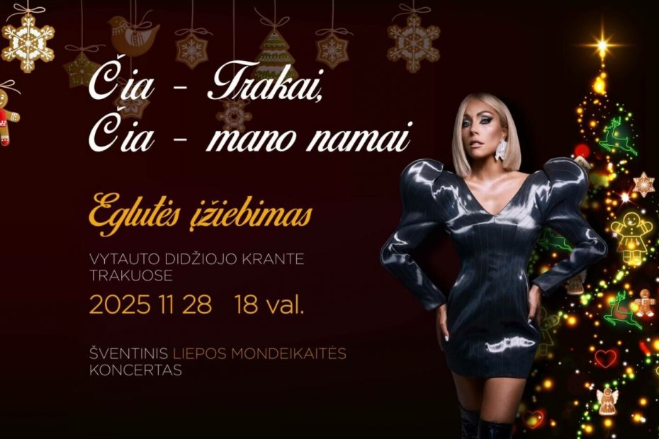 Lapkričio 28 d. Trakai kviečia į Kalėdų eglės įžiebimo šventę