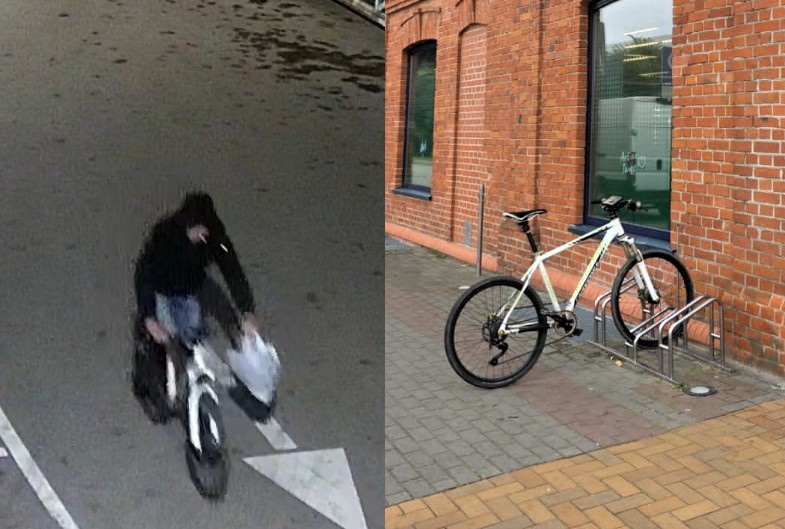Policija prašo atpažinti dviratį pavogusį asmenį