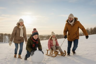 Vaikai ir žiemos oras: kodėl verta išeiti į lauką net tada