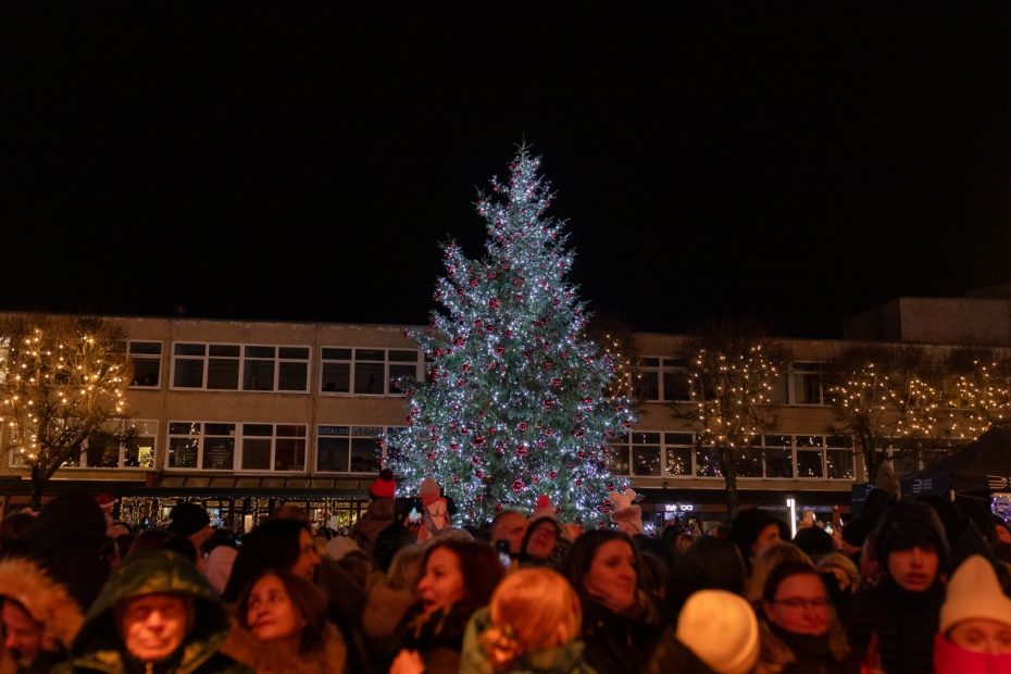 Alytuje įžiebta Kalėdų eglutė