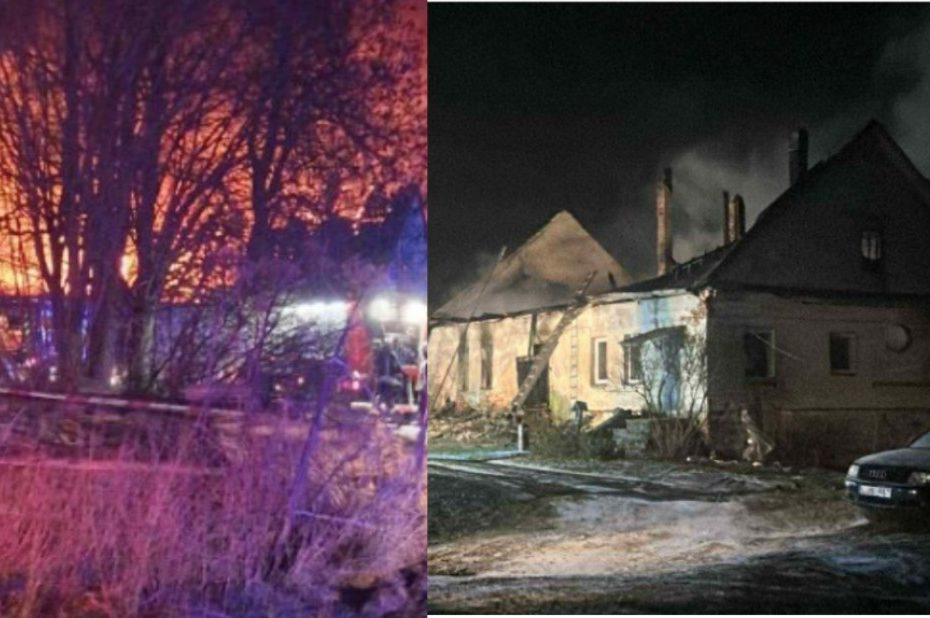 Sudegė Alytaus r. Rodžios dvaras. Žuvo vyras. Be pastogės liko kelios šeimos