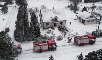 Į Užupius skubėjo ugniagesiai