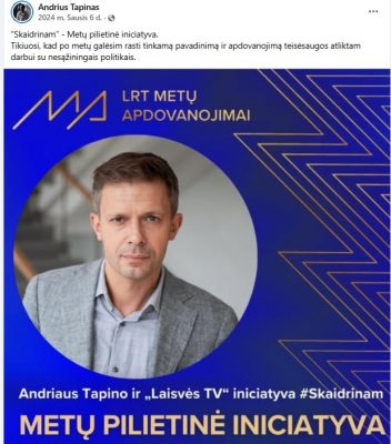 Visagaliui visuomenininkui Andriui Tapinui Seimas neįkandamas